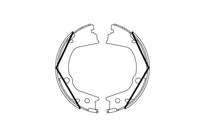 Brake Shoe Set, parking brake TRW GS8859