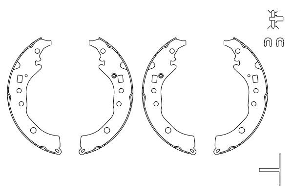 TRW GS8867 Brake Shoe Set