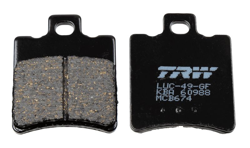 TRW MCB674 Brake Pad Set, disc brake