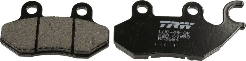 TRW MCB684 Brake Pad Set, disc brake