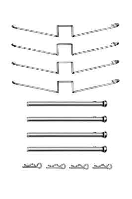 Accessory Kit, disc brake pad TRW PFK358
