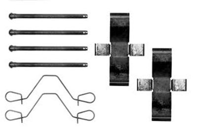 Accessory Kit, disc brake pad TRW PFK375