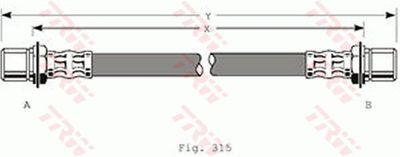 Brake Hose TRW PHA179