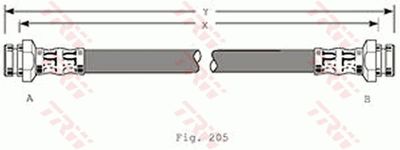 Brake Hose TRW PHA218