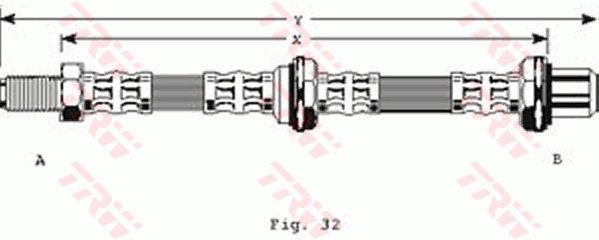 TRW PHB168 Brake Hose