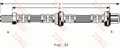 Brake Hose TRW PHB168