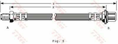 Brake Hose TRW PHB170