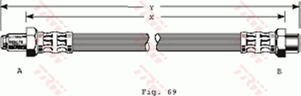 TRW PHB196 Brake Hose