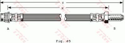 Brake Hose TRW PHB283