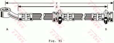 Brake Hose TRW PHD128