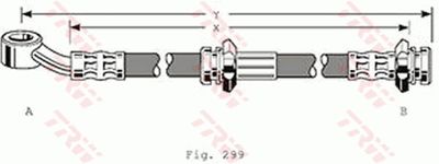 Brake Hose TRW PHD129