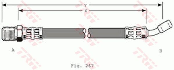 TRW PHD147 Brake Hose