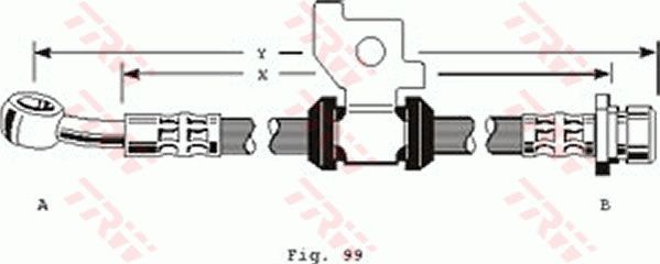 TRW PHD151 Brake Hose