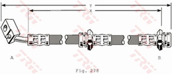 TRW PHD158 Brake Hose