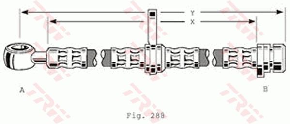 TRW PHD197 Brake Hose