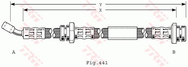 TRW PHD208 Brake Hose