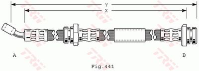 Brake Hose TRW PHD208