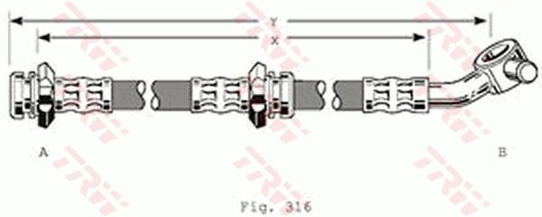 TRW PHD210 Brake Hose