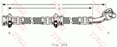 Brake Hose TRW PHD210