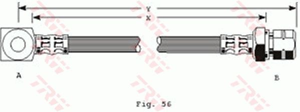TRW PHD225 Brake Hose
