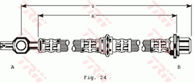 Brake Hose TRW PHD236