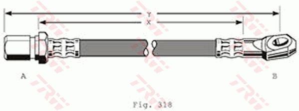 TRW PHD241 Brake Hose