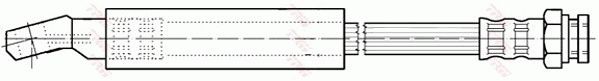 TRW PHD245 Brake Hose
