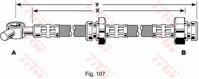 Brake Hose TRW PHD247