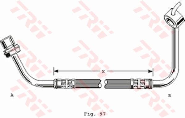 TRW PHD253 Brake Hose