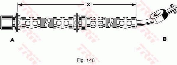 TRW PHD282 Brake Hose
