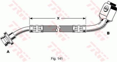 Brake Hose TRW PHD287