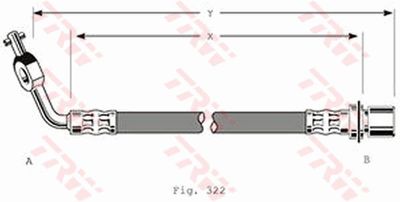 Brake Hose TRW PHD292