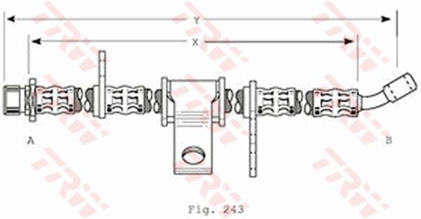 TRW PHD370 Brake Hose