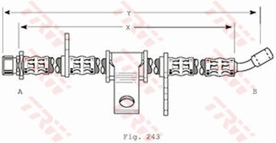 Brake Hose TRW PHD370