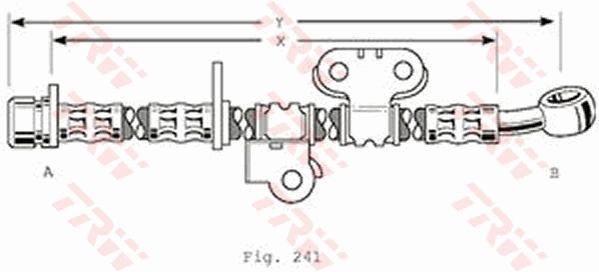 TRW PHD375 Brake Hose