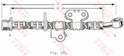 Brake Hose TRW PHD375