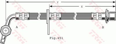 Brake Hose TRW PHD477