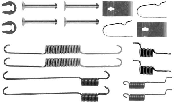 TRW SFK352 Accessory Kit, brake shoes