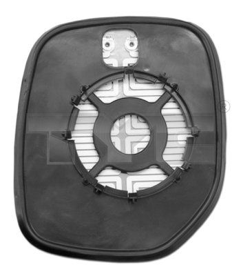TYC 305-0007-1 Mirror Glass, exterior mirror