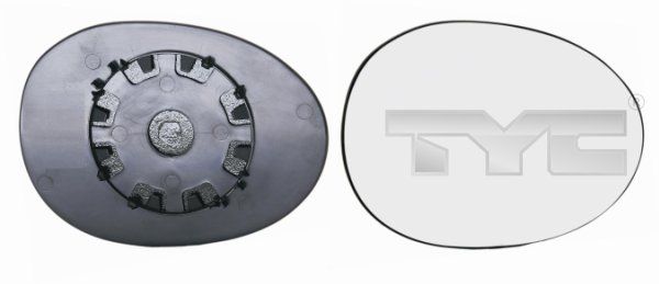 TYC 305-0116-1 Mirror Glass, exterior mirror