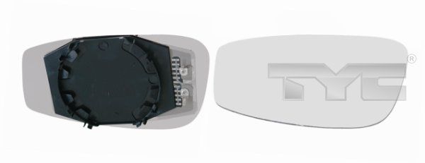 TYC 309-0054-1 Mirror Glass, exterior mirror