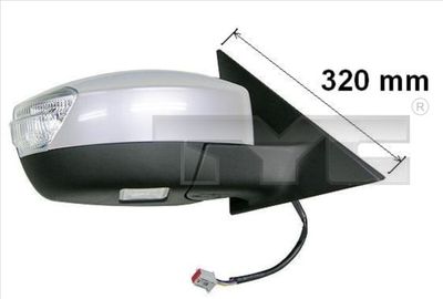 Exterior Mirror TYC 310-0123