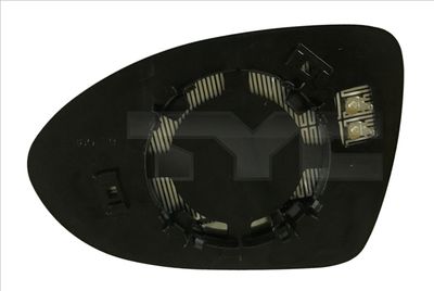 Mirror Glass, exterior mirror TYC 317-0048-1