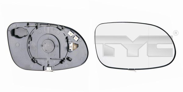TYC 321-0001-1 Mirror Glass, exterior mirror