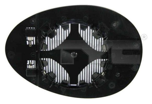 TYC 322-0005-1 Mirror Glass, exterior mirror