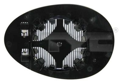 Mirror Glass, exterior mirror TYC 322-0005-1