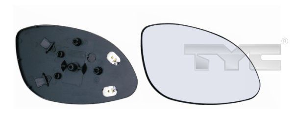TYC 325-0044-1 Mirror Glass, exterior mirror