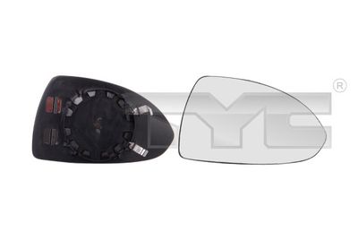 Mirror Glass, exterior mirror TYC 325-0091-1