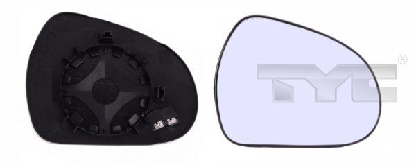 TYC 326-0088-1 Mirror Glass, exterior mirror