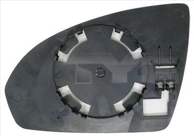 Mirror Glass, exterior mirror TYC 333-0005-1